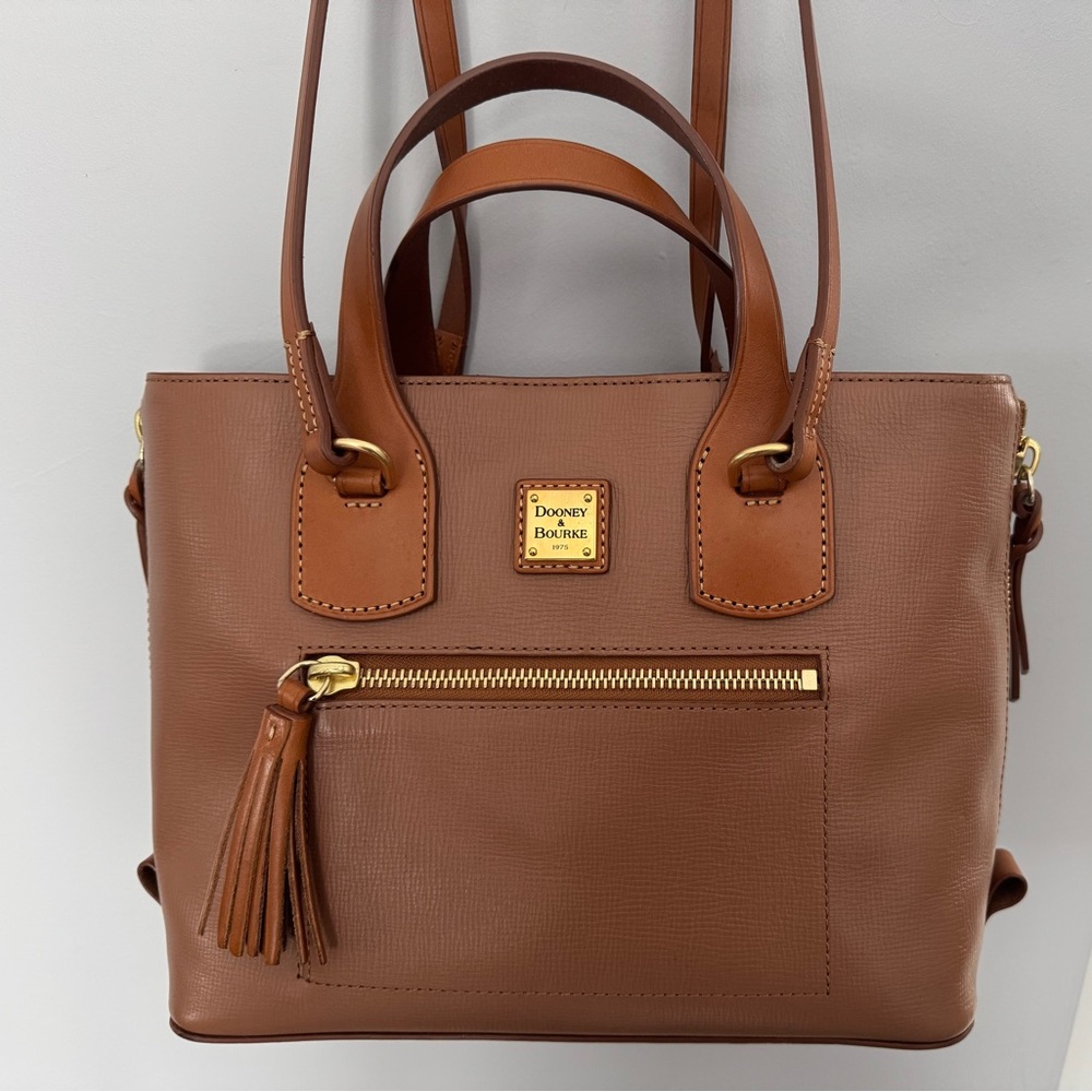 Dooney & Bourke Tan Leather Satchel
